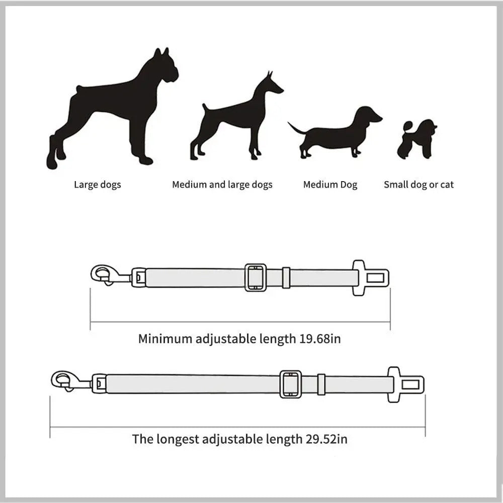 Cinturon de seguridad coche para perro y gato